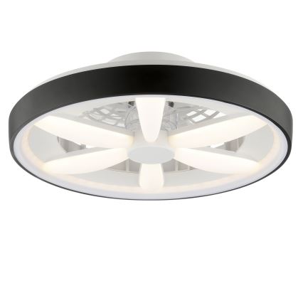 Brilliant - LED RGBW Стельовий вентилятор з регулюванням яскравості зі світлом GAIANO LED/48W/230V 2700-6500K чорний + пульт дистанційного керування