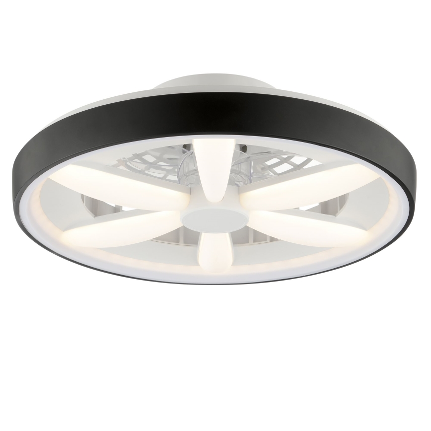Brilliant - LED RGBW Стельовий вентилятор з регулюванням яскравості зі світлом GAIANO LED/48W/230V 2700-6500K чорний + пульт дистанційного керування