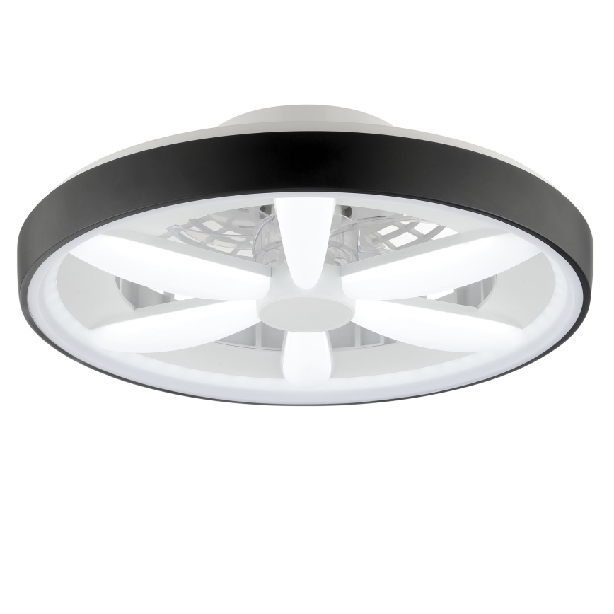 Brilliant - LED RGBW Стельовий вентилятор з регулюванням яскравості зі світлом GAIANO LED/48W/230V 2700-6500K чорний + пульт дистанційного керування