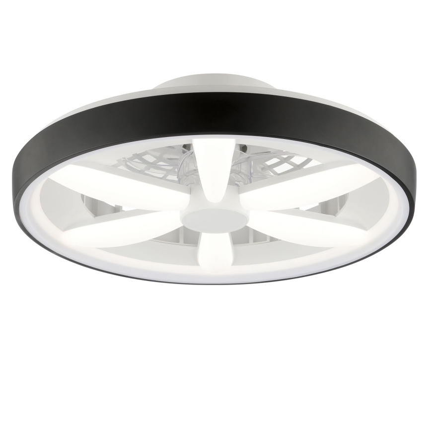 Brilliant - LED RGBW Стельовий вентилятор з регулюванням яскравості зі світлом GAIANO LED/48W/230V 2700-6500K чорний + пульт дистанційного керування