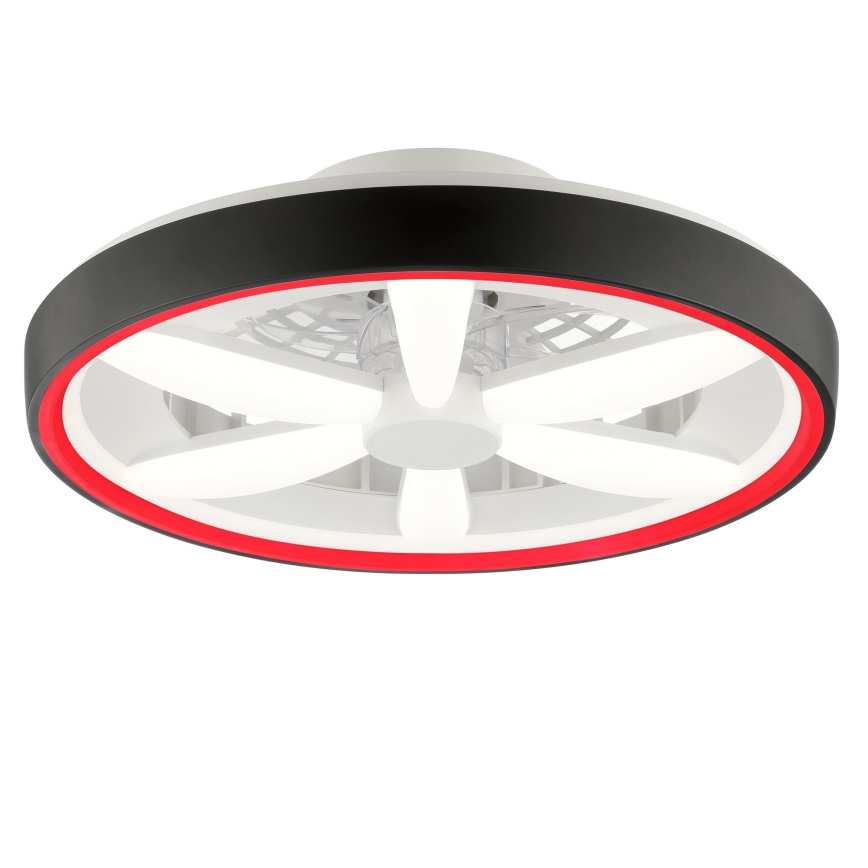 Brilliant - LED RGBW Стельовий вентилятор з регулюванням яскравості зі світлом GAIANO LED/48W/230V 2700-6500K чорний + пульт дистанційного керування