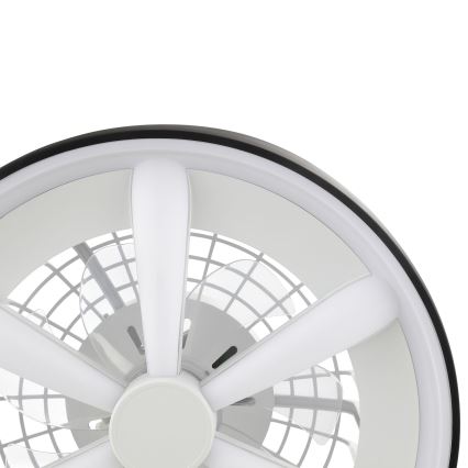Brilliant - LED RGBW Стельовий вентилятор з регулюванням яскравості зі світлом GAIANO LED/48W/230V 2700-6500K чорний + пульт дистанційного керування