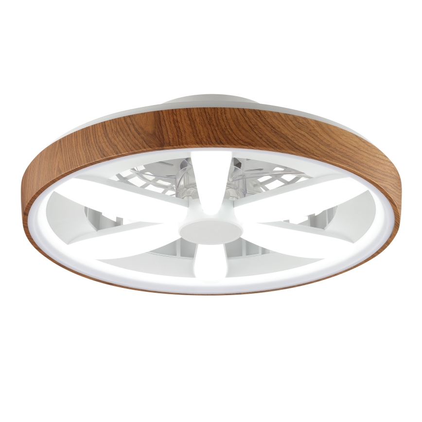 Brilliant - LED RGBW Стельовий вентилятор з регулюванням яскравості GAIANO LED/24W/230V 2700-6500K діаметр 48 см коричневий + пульт дистанційного керування