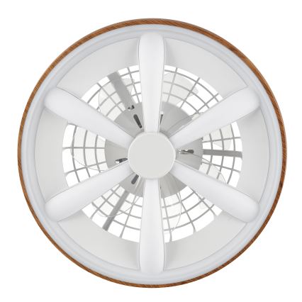 Brilliant - LED RGBW Стельовий вентилятор з регулюванням яскравості GAIANO LED/24W/230V 2700-6500K діаметр 48 см коричневий + пульт дистанційного керування