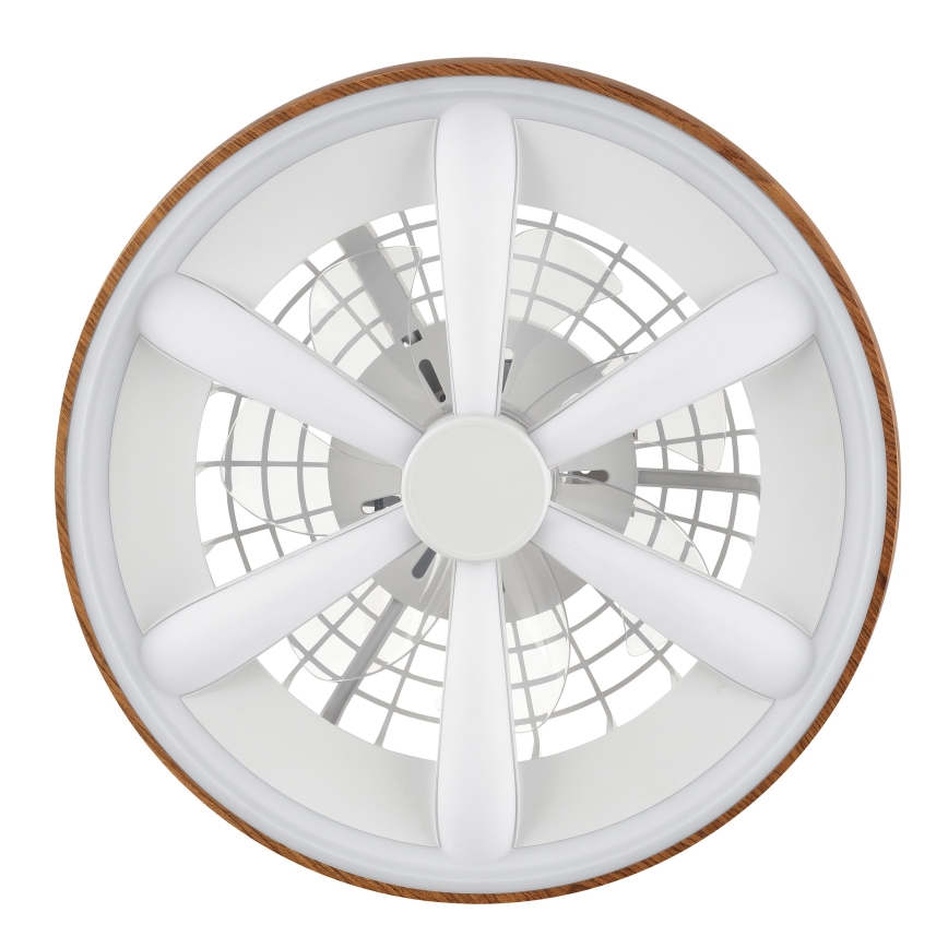 Brilliant - LED RGBW Стельовий вентилятор з регулюванням яскравості GAIANO LED/24W/230V 2700-6500K діаметр 48 см коричневий + пульт дистанційного керування