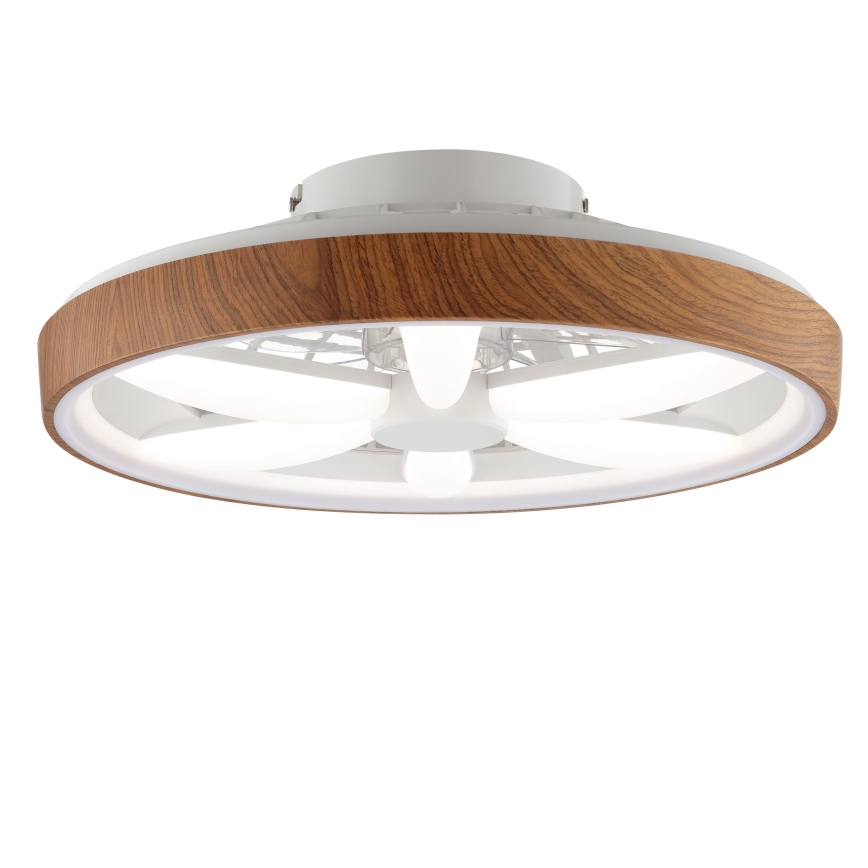 Brilliant - LED RGBW Стельовий вентилятор з регулюванням яскравості GAIANO LED/24W/230V 2700-6500K діаметр 48 см коричневий + пульт дистанційного керування