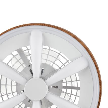 Brilliant - LED RGBW Стельовий вентилятор з регулюванням яскравості GAIANO LED/24W/230V 2700-6500K діаметр 48 см коричневий + пульт дистанційного керування