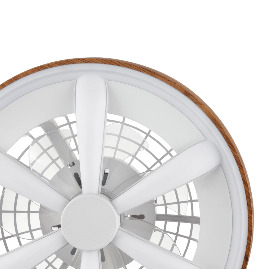 Brilliant - LED RGBW Стельовий вентилятор з регулюванням яскравості GAIANO LED/24W/230V 2700-6500K діаметр 48 см коричневий + пульт дистанційного керування