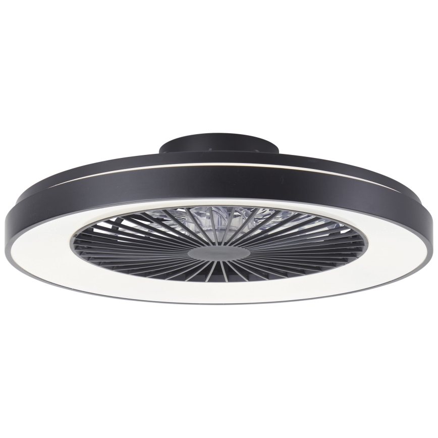 Brilliant - LED RGBW Стельовий вентилятор з регулюванням яскравості MAZZARO LED/24W/230V 3000-6500K діаметр 58 см чорний + пульт дистанційного керування