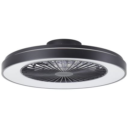 Brilliant - LED RGBW Стельовий вентилятор з регулюванням яскравості MAZZARO LED/24W/230V 3000-6500K діаметр 58 см чорний + пульт дистанційного керування