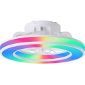 Brilliant - LED RGBW Стельовий вентилятор з регулюванням яскравості MONDELLO LED/26W/230V 2700-6500K діаметр 41,5 см білий + пульт дистанційного керування