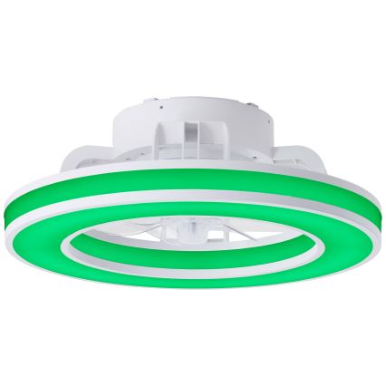 Brilliant - LED RGBW Стельовий вентилятор з регулюванням яскравості MONDELLO LED/26W/230V 2700-6500K діаметр 41,5 см білий + пульт дистанційного керування