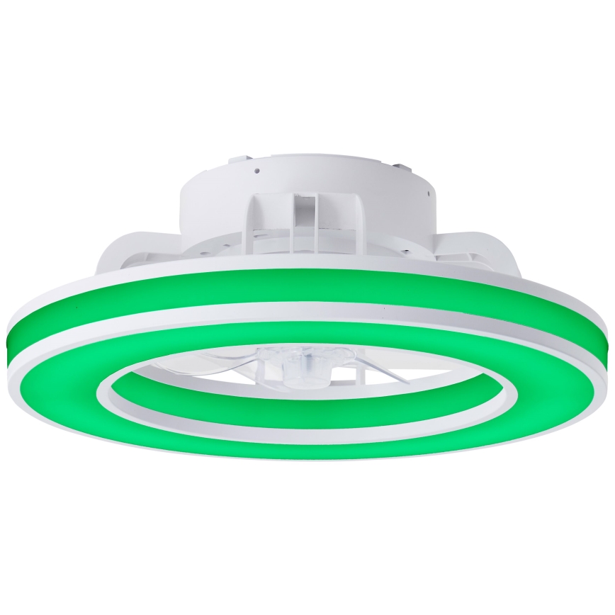 Brilliant - LED RGBW Стельовий вентилятор з регулюванням яскравості MONDELLO LED/26W/230V 2700-6500K діаметр 41,5 см білий + пульт дистанційного керування