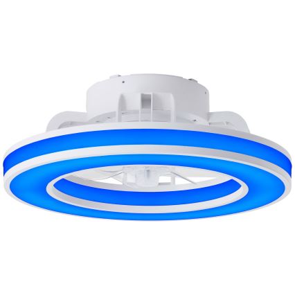 Brilliant - LED RGBW Стельовий вентилятор з регулюванням яскравості MONDELLO LED/26W/230V 2700-6500K діаметр 41,5 см білий + пульт дистанційного керування