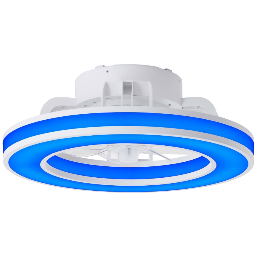 Brilliant - LED RGBW Стельовий вентилятор з регулюванням яскравості MONDELLO LED/26W/230V 2700-6500K діаметр 41,5 см білий + пульт дистанційного керування