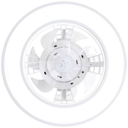 Brilliant - LED RGBW Стельовий вентилятор з регулюванням яскравості MONDELLO LED/26W/230V 2700-6500K діаметр 41,5 см білий + пульт дистанційного керування