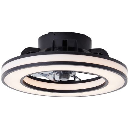 Brilliant - LED RGBW Стельовий вентилятор з регулюванням яскравості MONDELLO LED/26W/230V 2700-6500K діаметр 41 см чорний + пульт дистанційного керування
