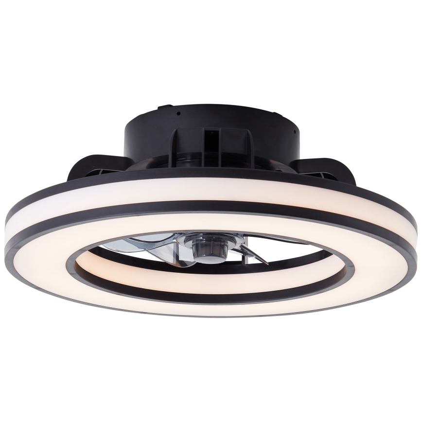 Brilliant - LED RGBW Стельовий вентилятор з регулюванням яскравості MONDELLO LED/26W/230V 2700-6500K діаметр 41 см чорний + пульт дистанційного керування