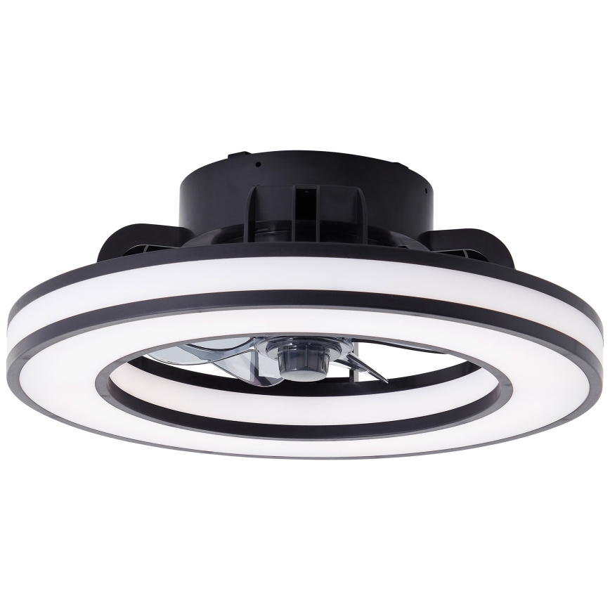 Brilliant - LED RGBW Стельовий вентилятор з регулюванням яскравості MONDELLO LED/26W/230V 2700-6500K діаметр 41 см чорний + пульт дистанційного керування