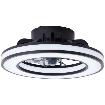Brilliant - LED RGBW Стельовий вентилятор з регулюванням яскравості MONDELLO LED/26W/230V 2700-6500K діаметр 41 см чорний + пульт дистанційного керування