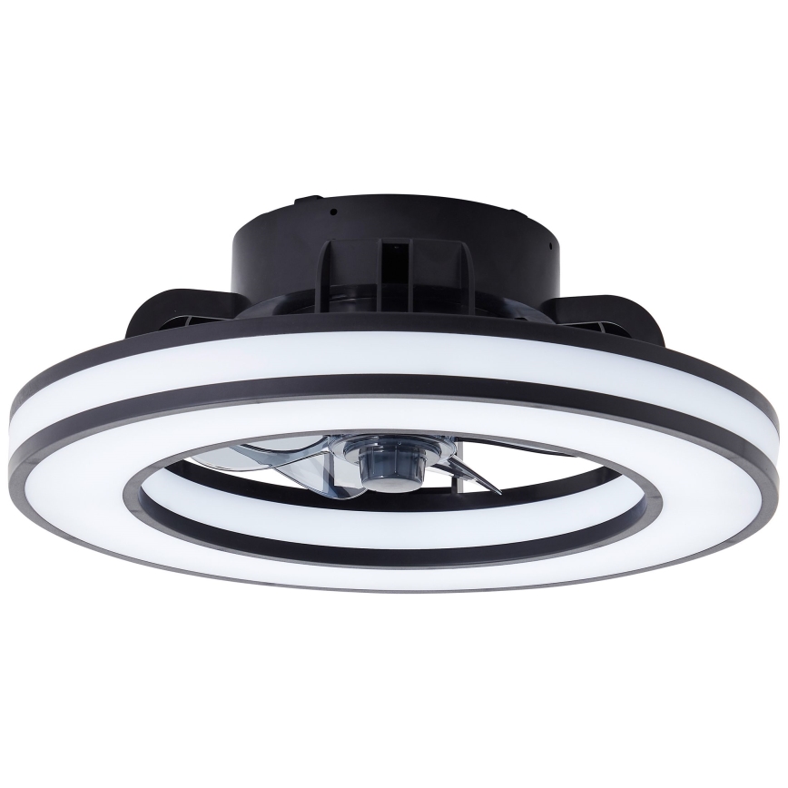 Brilliant - LED RGBW Стельовий вентилятор з регулюванням яскравості MONDELLO LED/26W/230V 2700-6500K діаметр 41 см чорний + пульт дистанційного керування