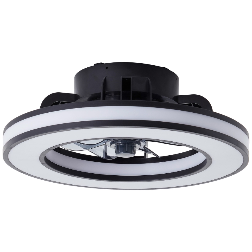 Brilliant - LED RGBW Стельовий вентилятор з регулюванням яскравості MONDELLO LED/26W/230V 2700-6500K діаметр 41 см чорний + пульт дистанційного керування