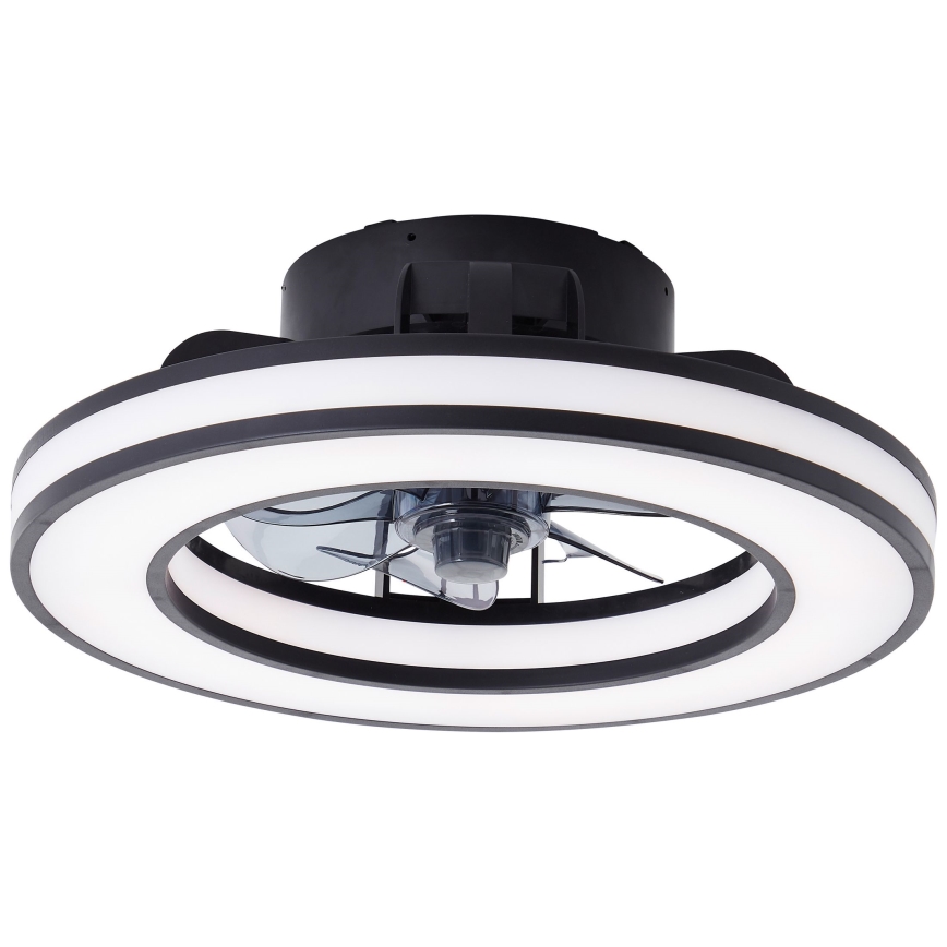 Brilliant - LED RGBW Стельовий вентилятор з регулюванням яскравості MONDELLO LED/26W/230V 2700-6500K діаметр 41 см чорний + пульт дистанційного керування