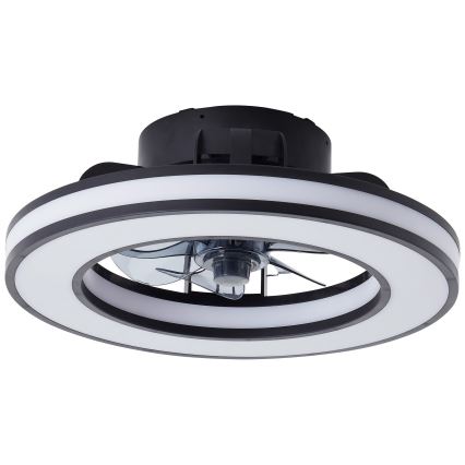 Brilliant - LED RGBW Стельовий вентилятор з регулюванням яскравості MONDELLO LED/26W/230V 2700-6500K діаметр 41 см чорний + пульт дистанційного керування