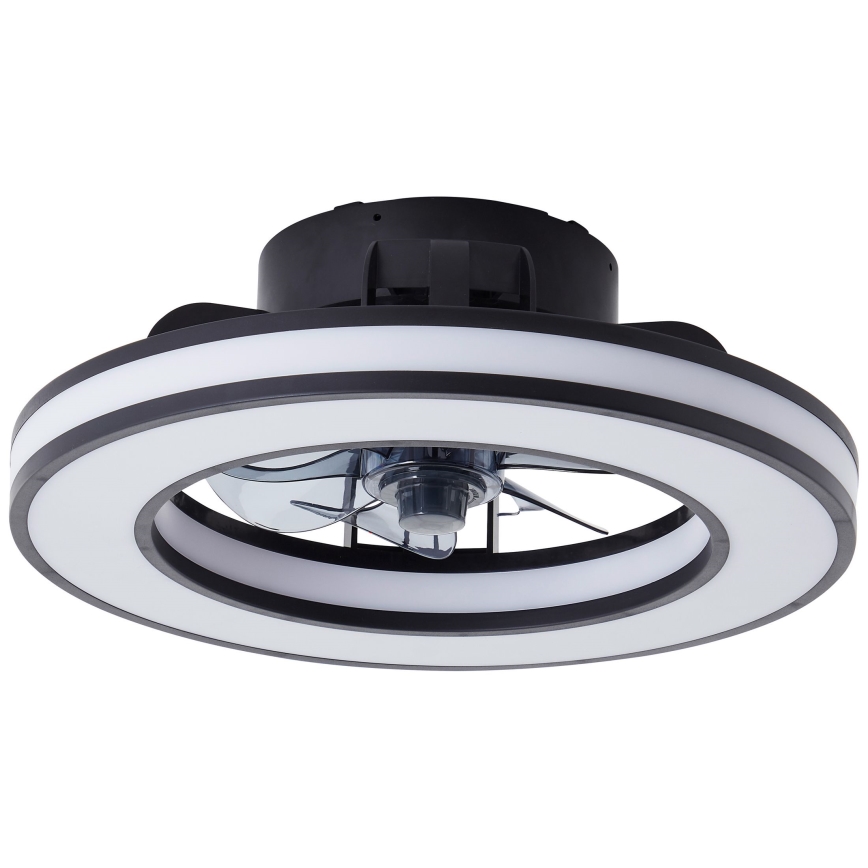 Brilliant - LED RGBW Стельовий вентилятор з регулюванням яскравості MONDELLO LED/26W/230V 2700-6500K діаметр 41 см чорний + пульт дистанційного керування