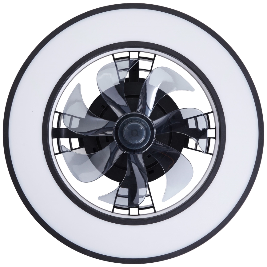 Brilliant - LED RGBW Стельовий вентилятор з регулюванням яскравості MONDELLO LED/26W/230V 2700-6500K діаметр 41 см чорний + пульт дистанційного керування
