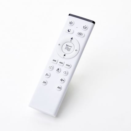 Brilliant - LED RGBW Стельовий вентилятор з регулюванням яскравості MONDELLO LED/26W/230V 2700-6500K діаметр 41 см чорний + пульт дистанційного керування
