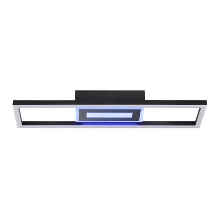 Brilliant - диммируемый потолочный светильник LED RGBW BESSON LED/20W/230V 3000-6500K černá + пульт дистанционного управления