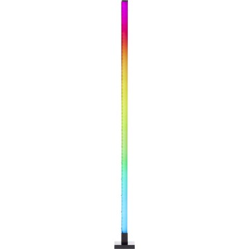 Brilliant - LED RGBW Торшер з регулюванням яскравості NEELE LED/6,5W/230V чорний + пульт дистанційного керування