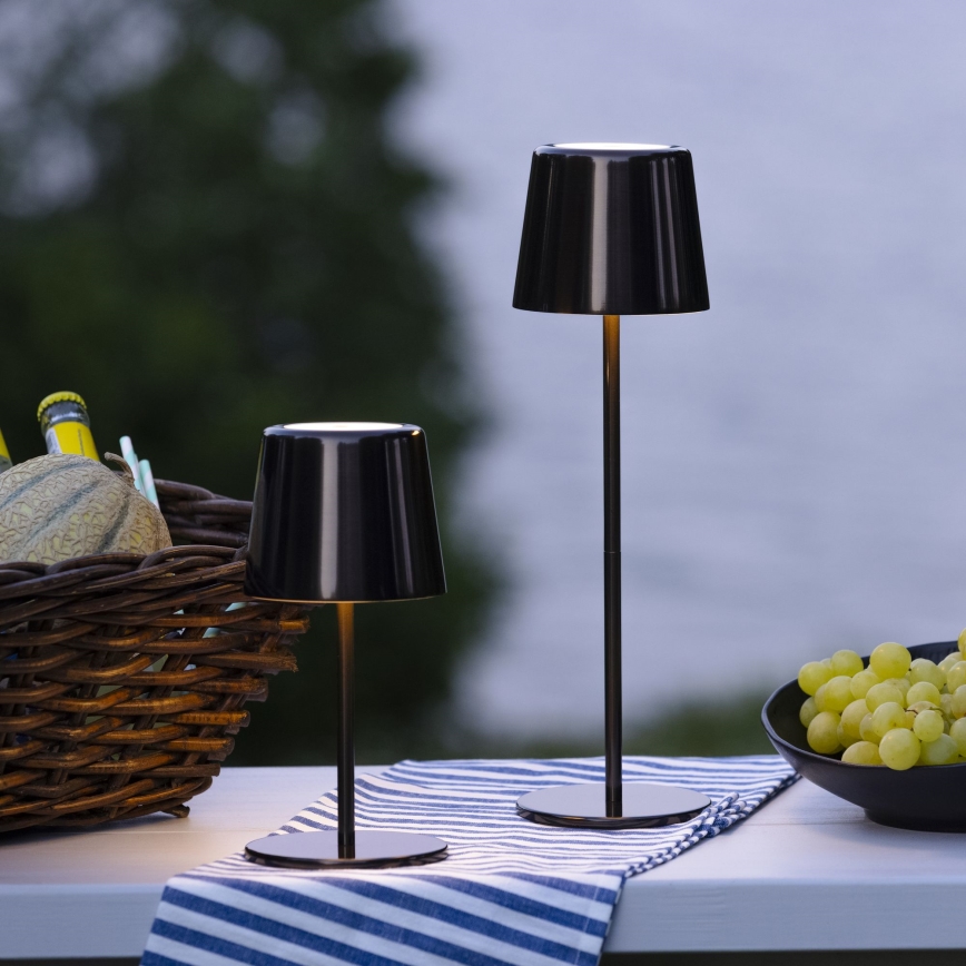 Brilliant - LED Сенсорна вулична лампа з регулюванням яскравості XAANA LED/4W/5V 3000/4000/6500K 2600 mAh IP44 чорний