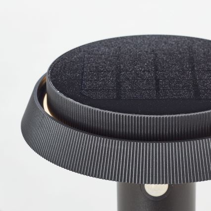 Brilliant - LED сонячна лампа з датчиком ALVERO LED/4W/3,7V 2000 mAh 50 см IP44 чорна