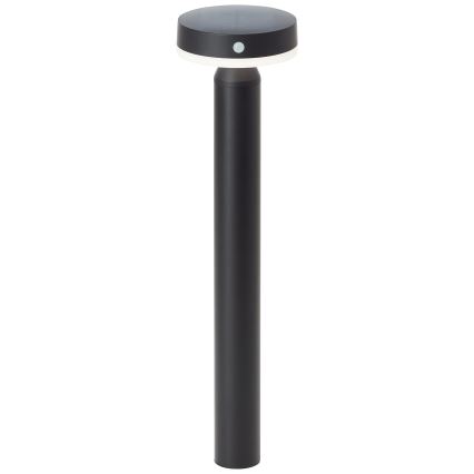 Brilliant - Сонячна LED-лампа з датчиком MAGUA LED/4W/3,7V 2000 mAh 50,2 см IP44 чорна