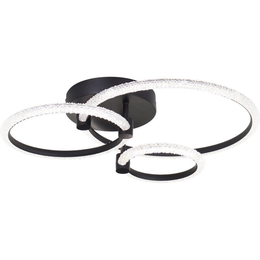 Brilliant - LED Стельовий світильник AYDIN LED/34W/230V 3000-6500K чорний з регульованою яскравістю + дистанційне керування