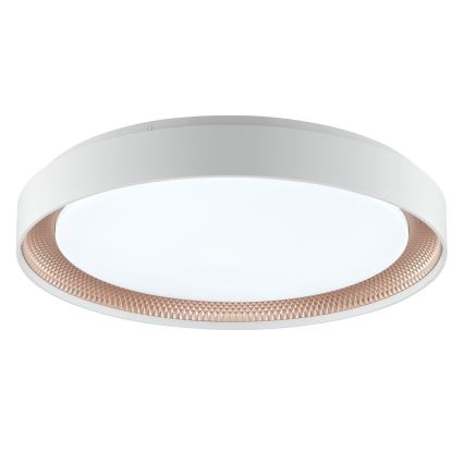 Brilliant - LED затемнюваний стельний світильник WALDO LED/36W/230V 3000-6500K діам. 48,5 cm білий/рожево-золотий + пульт дистанційного керування