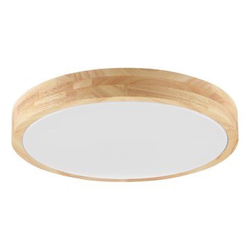 Brilliant - LED стельовий світильник для ванної кімнати MOREEN LED/18W/230V 2700/4000/6500K діам. 34 см IP44 з каучукового дерева