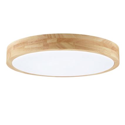 Brilliant - LED стельовий світильник для ванної кімнати MOREEN LED/18W/230V 2700/4000/6500K діам. 34 см IP44 з каучукового дерева