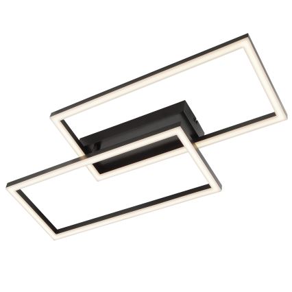 Брилліант - ЛЕД стельовий світильник ЙОРВІК, 21 Вт, 230 В, 29×60 см, чорний