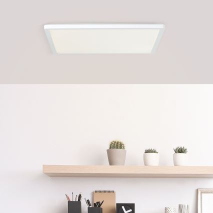Brilliant - LED стельовий світильник MILTON LED/24W/230V 42x42 cm білий