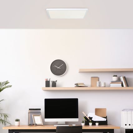 Brilliant - LED стельовий світильник MILTON LED/24W/230V 42x42 cm білий