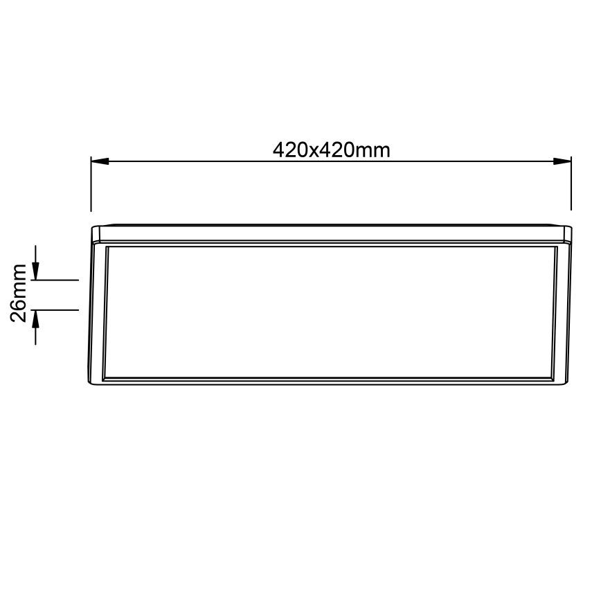 Brilliant - LED стельовий світильник MILTON LED/24W/230V 42x42 cm білий