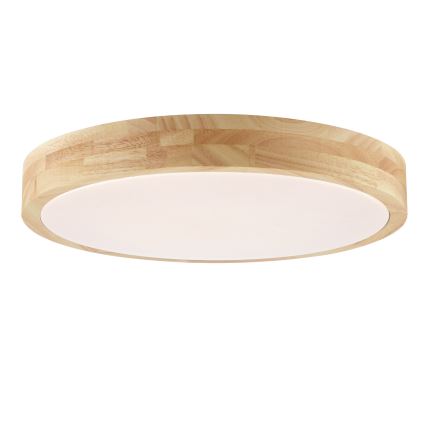 Brilliant - LED стельовий світильник для ванної MOREEN LED/18W/230V 2700/4000/6500K діаметр 34 см IP44 каучукове дерево