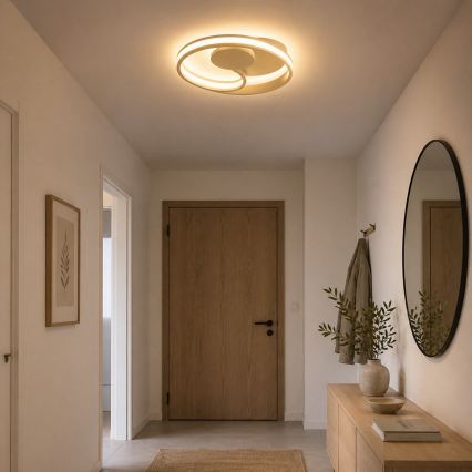 Brilliant - LED-стельовий світильник REVOLA LED/33W/230V 3000/4000/6500K діам. 40 см бежевий