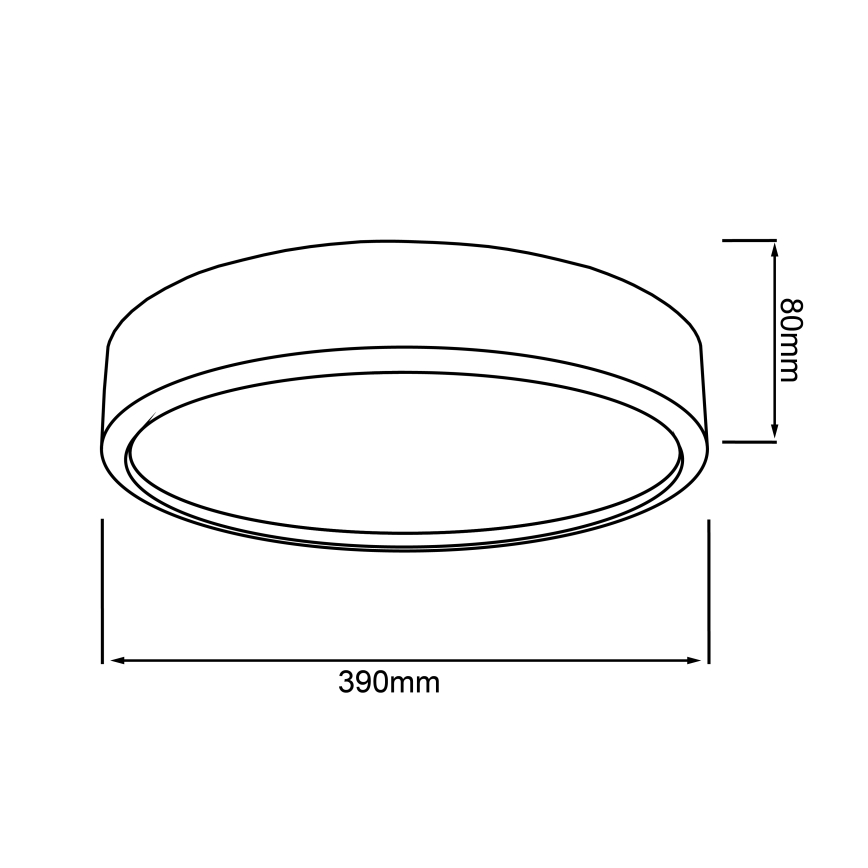 Brilliant - LED стельовий світильник SLIMLINE LED/22W/230V, діаметр 39 см, гевея