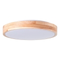 Brilliant - LED стельовий світильник SLIMLINE LED/24 Вт/230 В діам. 34,5 см з каучукового дерева
