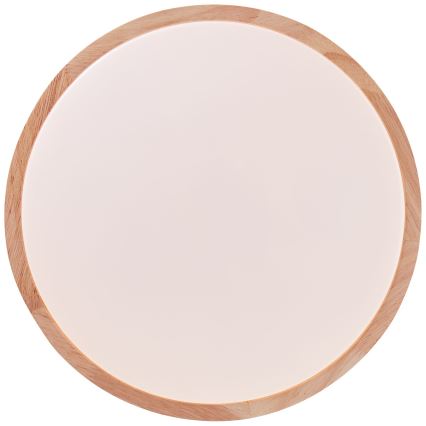 Brilliant - LED стельовий світильник SLIMLINE LED/24 Вт/230 В діам. 34,5 см з каучукового дерева