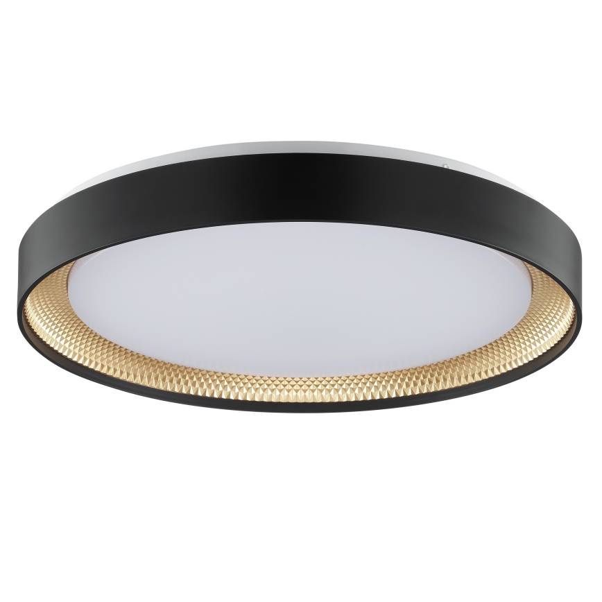 Brilliant - LED Димований стельовий світильник WALDO LED/36W/230V 3000-6500K, діаметр 48,5 см, чорний/золотий + пульт дистанційного керування